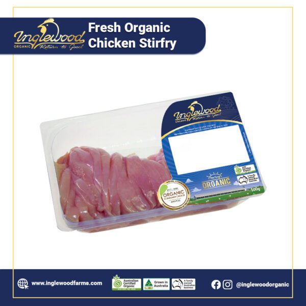 Organic Chicken Stir Fry Breast Strips 460 - 500g