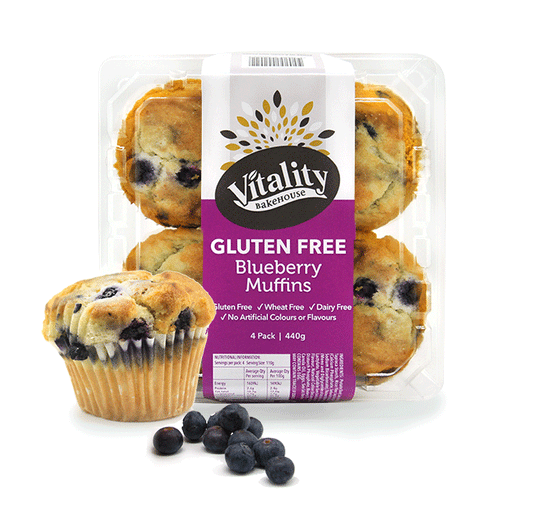 Vitality GF Muffin Blueberry - Gluten Free